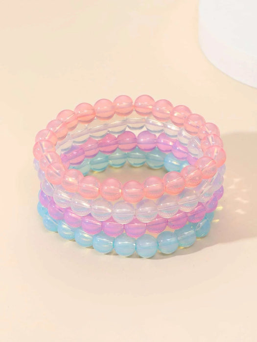 SHEIN 4 piezas Pulsera con cuenta minimalista - Quierox - Tienda Online