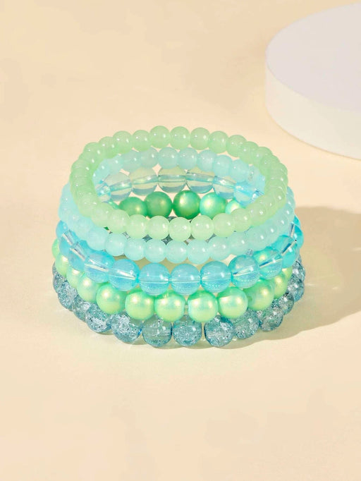 SHEIN 5 piezas Pulsera con cuenta minimalista - Quierox - Tienda Online