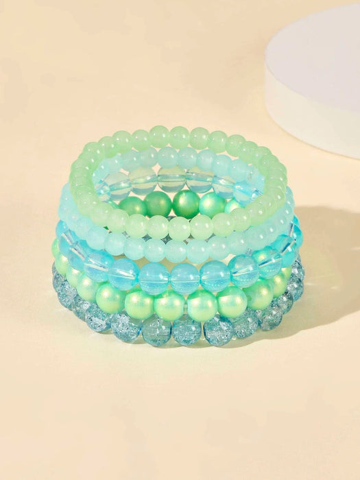 SHEIN 5 piezas Pulsera con cuenta minimalista - Quierox - Tienda Online