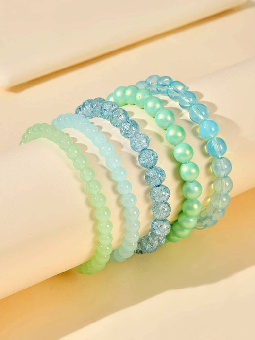 SHEIN 5 piezas Pulsera con cuenta minimalista - Quierox - Tienda Online