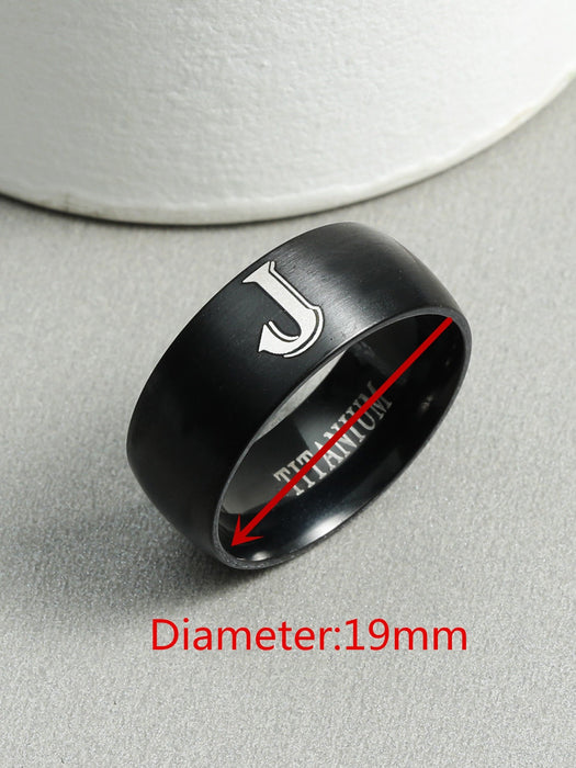 Shein Aleación de anillo con gráfico de letras para hombres - Quierox - Tienda Online