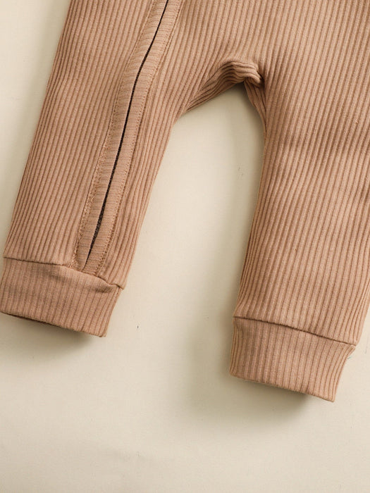 SHEIN Bebé Mono unicolor con cremallera oblicua y manga raglán - Quierox - Tienda Online