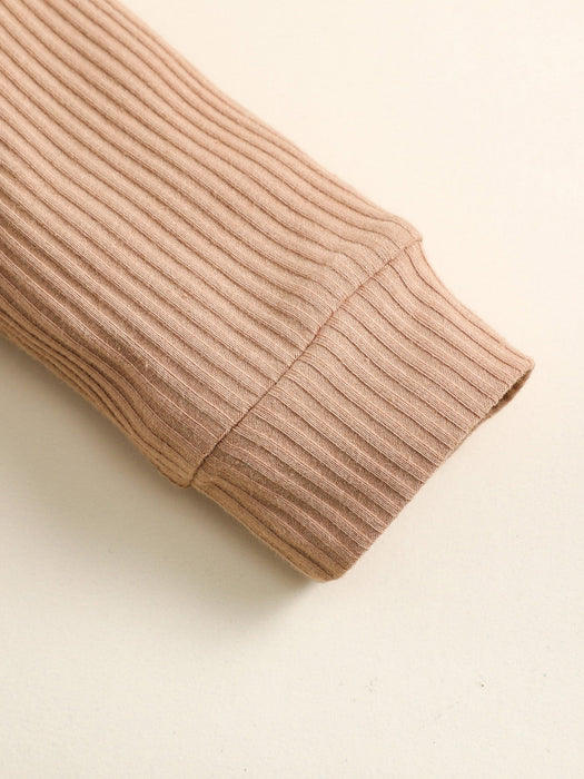 SHEIN Bebé Mono unicolor con cremallera oblicua y manga raglán - Quierox - Tienda Online