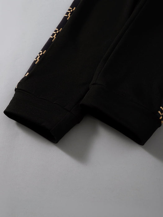 SHEIN Bolso de niño joven con jersey con estampado de letra y pantalones deportivos - Quierox - Tienda Online