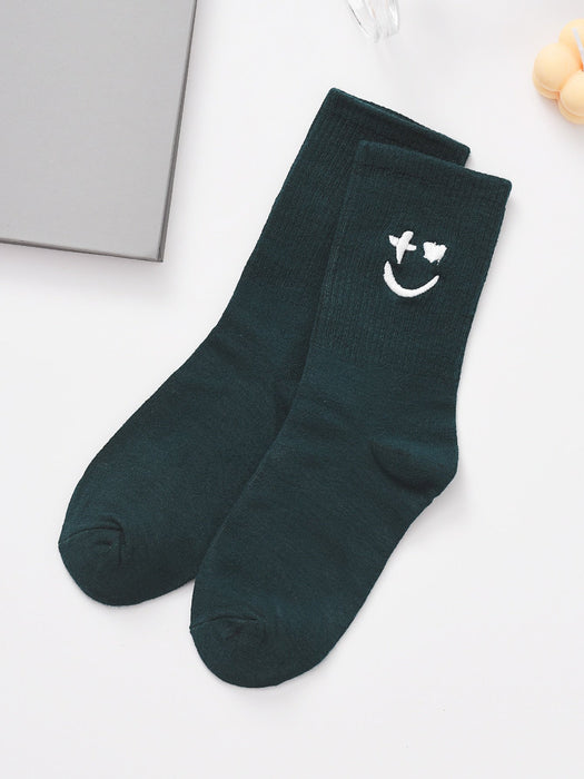 SHEIN Calcetines de hombre con bordado de expresión - Quierox - Tienda Online