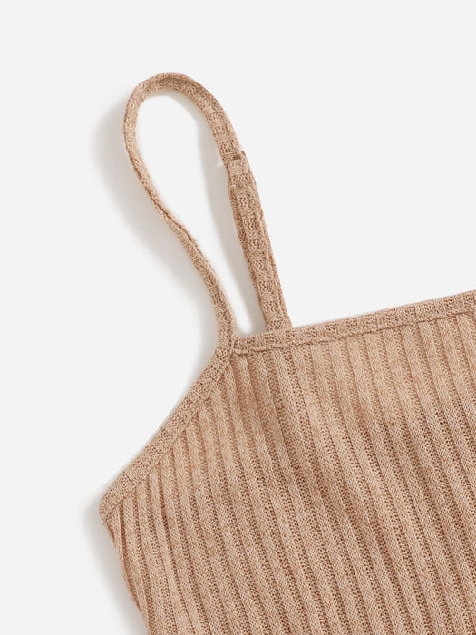 SHEIN Chicas adolescentes top de tirantes bajo asimétrico - Quierox - Tienda Online