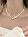 SHEIN Collar con colgante de corazón con decoración de perlas artificiales - Quierox - Tienda Online