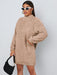SHEIN EZwear Vestido sudadera teddy de cuello alto - Quierox - Tienda Online