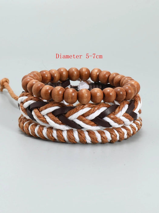 SHEIN Hombres 3 piezas Pulsera con diseño de cuenta - Quierox - Tienda Online