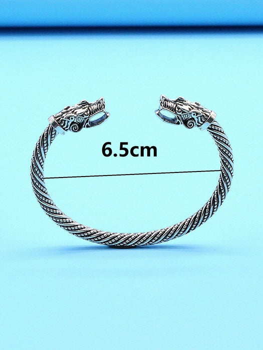 SHEIN Hombres Pulsera abierta dragón con diseño - Quierox - Tienda Online