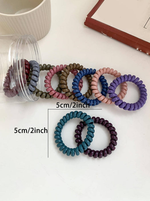 SHEIN Mujer 10 piezas Cintas para el pelo de colores versátil alambre de bobina - Quierox - Tienda Online