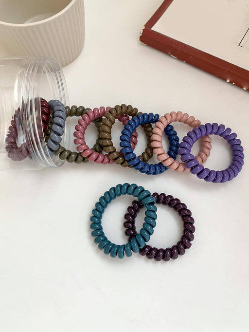 SHEIN Mujer 10 piezas Cintas para el pelo de colores versátil alambre de bobina - Quierox - Tienda Online