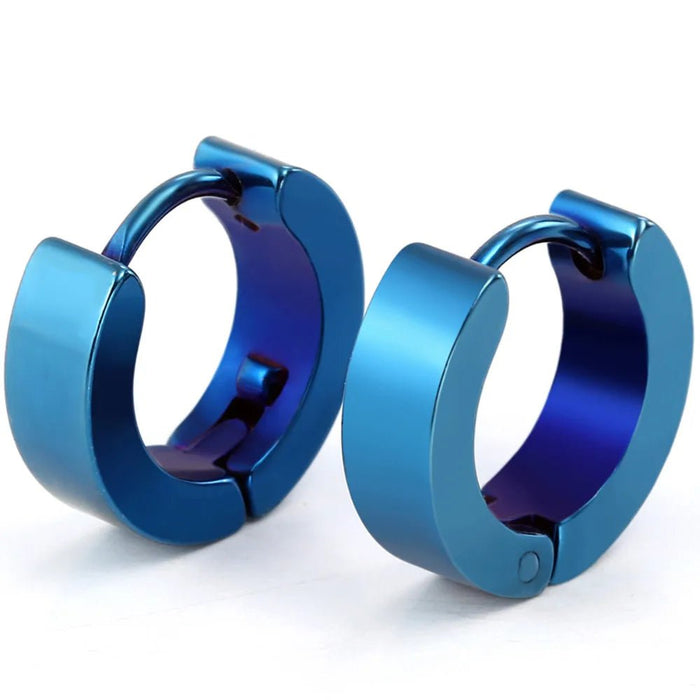 Shein pendientes redondos de acero inoxidable hipoalergénicos - Quierox - Tienda Online