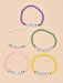 SHEIN Pulsera decorativa con cuentas y letras de 5 piezas - Quierox - Tienda Online