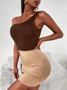 SHEIN Slayr One Shoulder Bodycon Dress - Quierox - Tienda Online