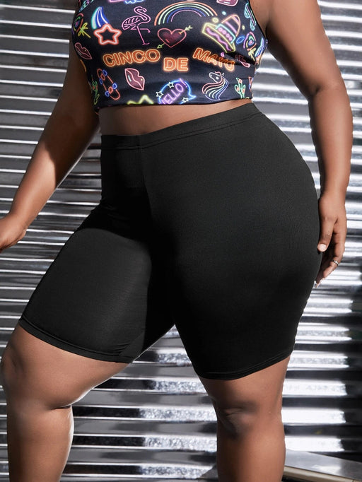SHEIN Slayr Plus High Waist Biker Shorts - Quierox - Tienda Online