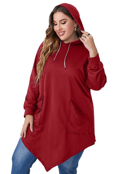 SHEIN Sudadera con capucha Mulvari Plus para mujer - Quierox - Tienda Online