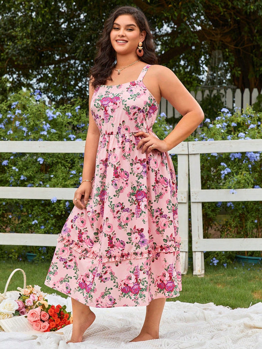 SHEIN VCAY Vestido de niña camisero con estampado floral - Quierox - Tienda Online