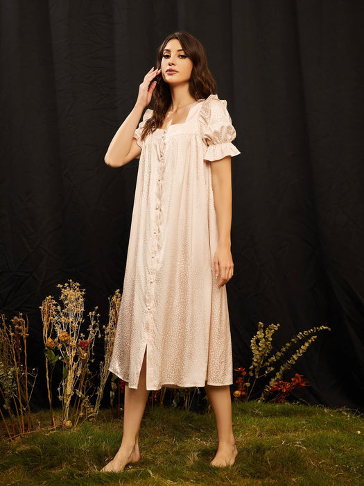 SHEIN Vestido de dormir con botones Modelly Dálmata - Quierox - Tienda Online