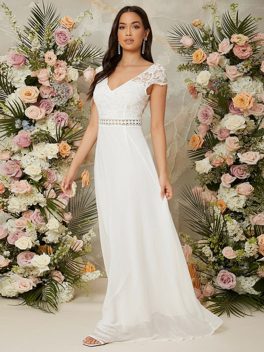 Novia Vestidos Bordados Shein Vestido De Novia Elegante Con