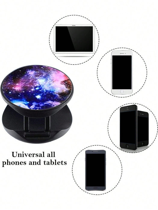 Soporte de agarre para teléfono con temática de galaxia colorida - Quierox - Tienda Online
