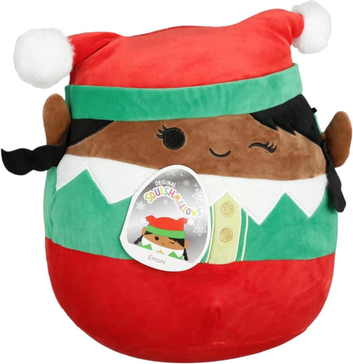 Squishmallow 12" Emani The Girl Elf - Peluche navideño oficial de Kellytoy - Quierox - Tienda Online