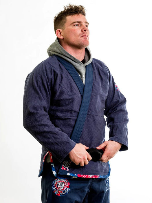 SUPERNATURAL SURVIVAL GEAR: Choke N'Dye Navy Gi (ejecución limitada) - Quierox - Tienda Online