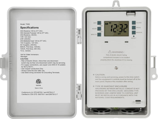 Suraielec Temporizador de piscina, interruptor digital de temporizador de bomba - Quierox - Tienda Online