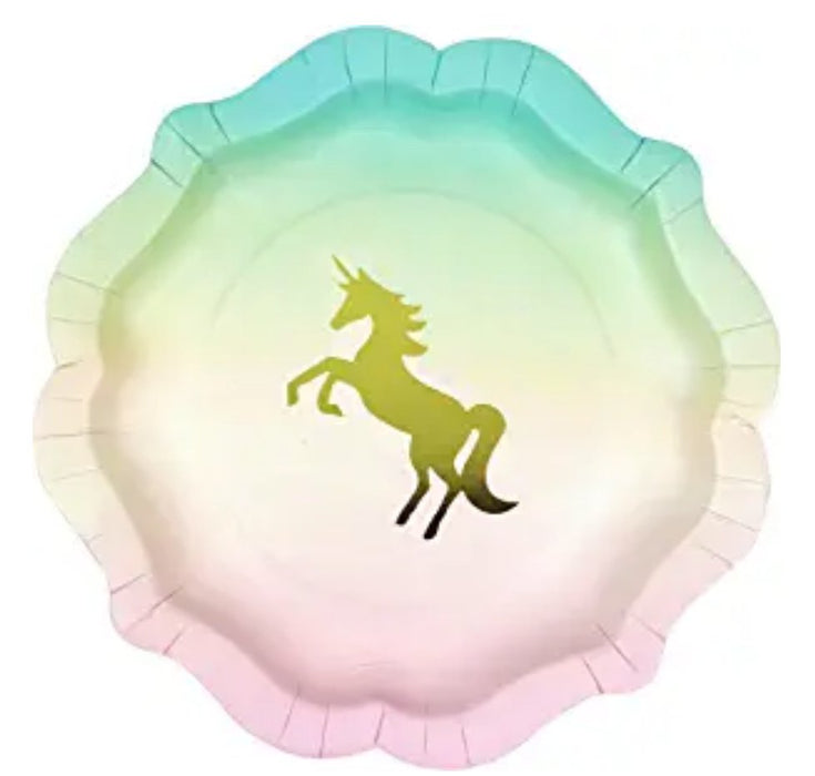 talking tables We corazón unicornios pequeños platos de Ombre - Quierox - Tienda Online