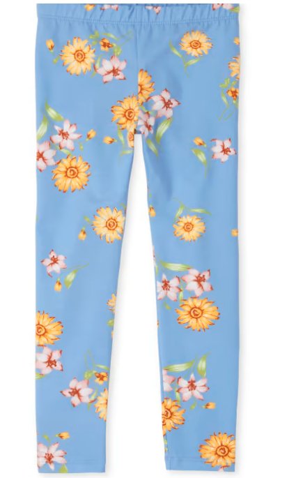 The Children Place Leggings Estampados Para Niñas - Boho Blue - Quierox - Tienda Online