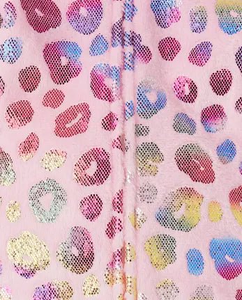 THE CHILDREN PLACE Pijama De Una Pieza De Lana De Leopardo Metalizado Para Niñas - Quierox - Tienda Online