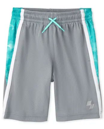 THE CHILDREN PLACE Shorts De Básquetbol Colorblock Performance Para Niños - Fin Gray - Quierox - Tienda Online