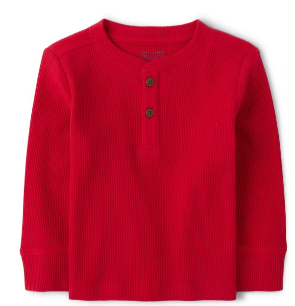 THE CHILDRENS PLACE Camiseta Térmica Henley Para Bebés Y Niños Pequeños - Quierox - Tienda Online