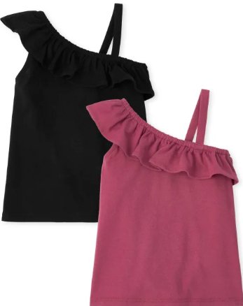 The Children's Place Paquete De 2 Tops De Un Solo Hombro - Quierox - Tienda Online