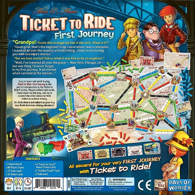 Ticket To Ride: First Journey Juego de mesa - Quierox - Tienda Online