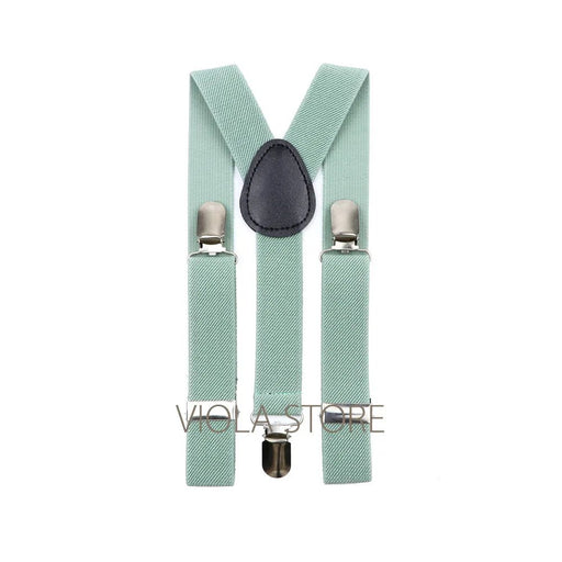 Tirantes en forma de y ajustables y elásticos en color verde salvia para niño - Quierox - Tienda Online