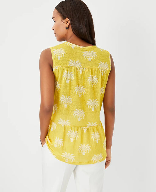 Top de lino escalonado de piña - Quierox - Tienda Online