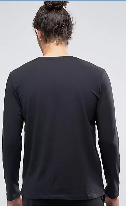 Top de manga larga con cuello en V y corte estándar de BOSS - Quierox - Tienda Online