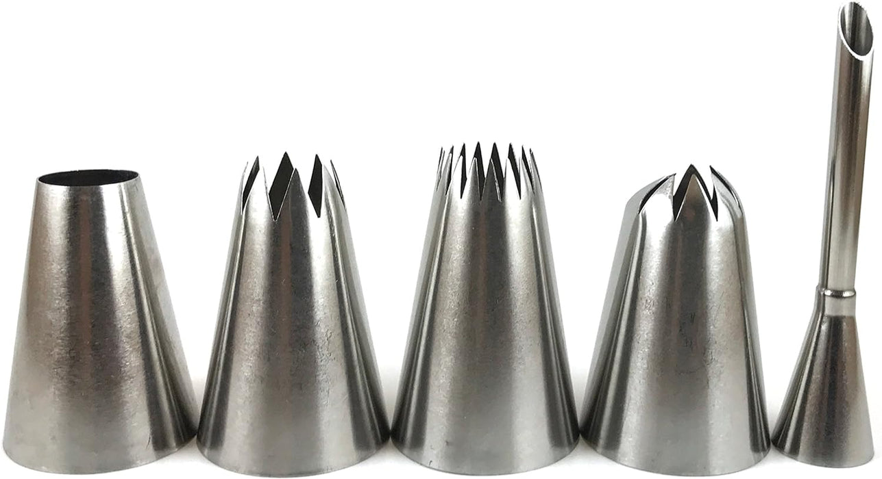 UMIKU Juego de magdalenas de lujo, puntas decorativas de acero inoxidable - Quierox - Tienda Online