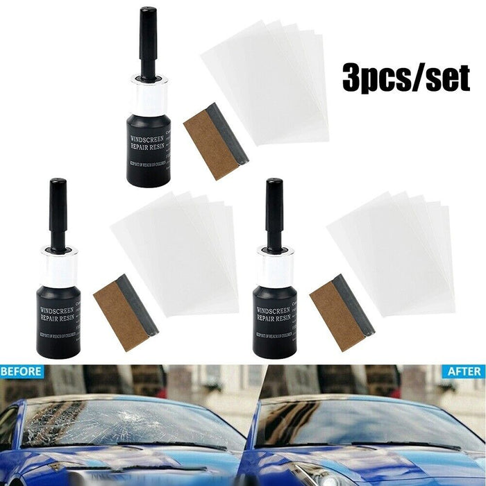 Unidad de reparación 3 ml (1 botella) tiras de escape parabrisas coche- - Quierox - Tienda Online