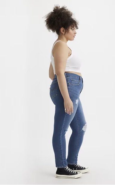 VAQUEROS AJUSTADOS DE TALLE ALTO 721 - Quierox - Tienda Online