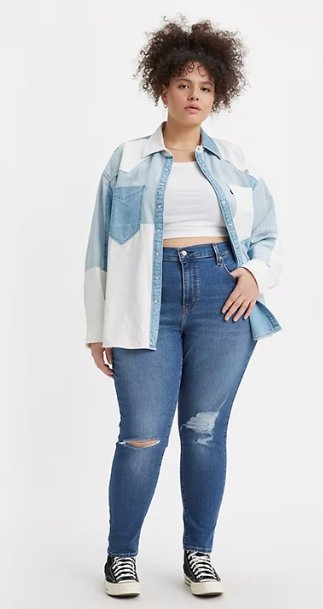 VAQUEROS AJUSTADOS DE TALLE ALTO 721 - Quierox - Tienda Online