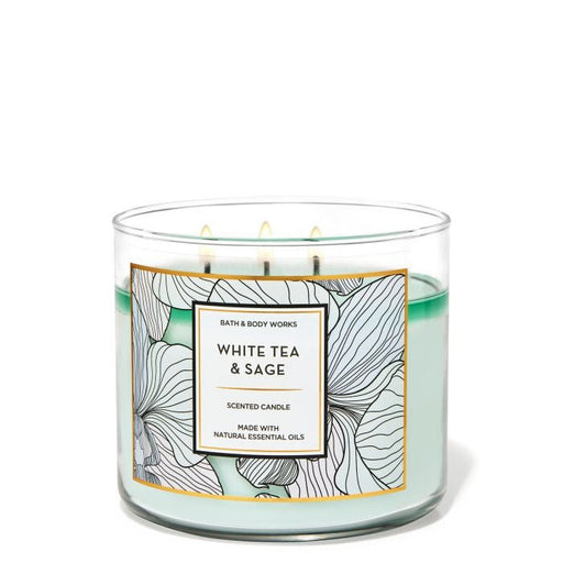 Vela té blanco y salvia - Quierox - Tienda Online