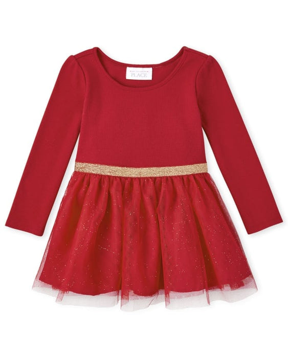 Vestido Tejido Con Purpurina Para Niñas - Quierox - Tienda Online