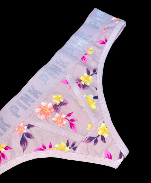 VICTORIA SECRET Tanga de algodón con logo y cintura alta - Quierox - Tienda Online