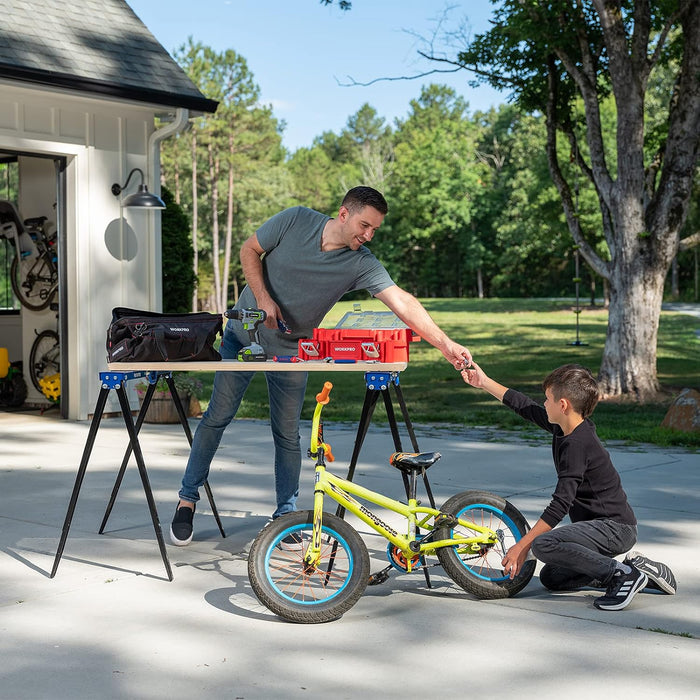 WORKPRO Sawhorse plegable portátil, capacidad de peso de 1000 libras - Quierox - Tienda Online